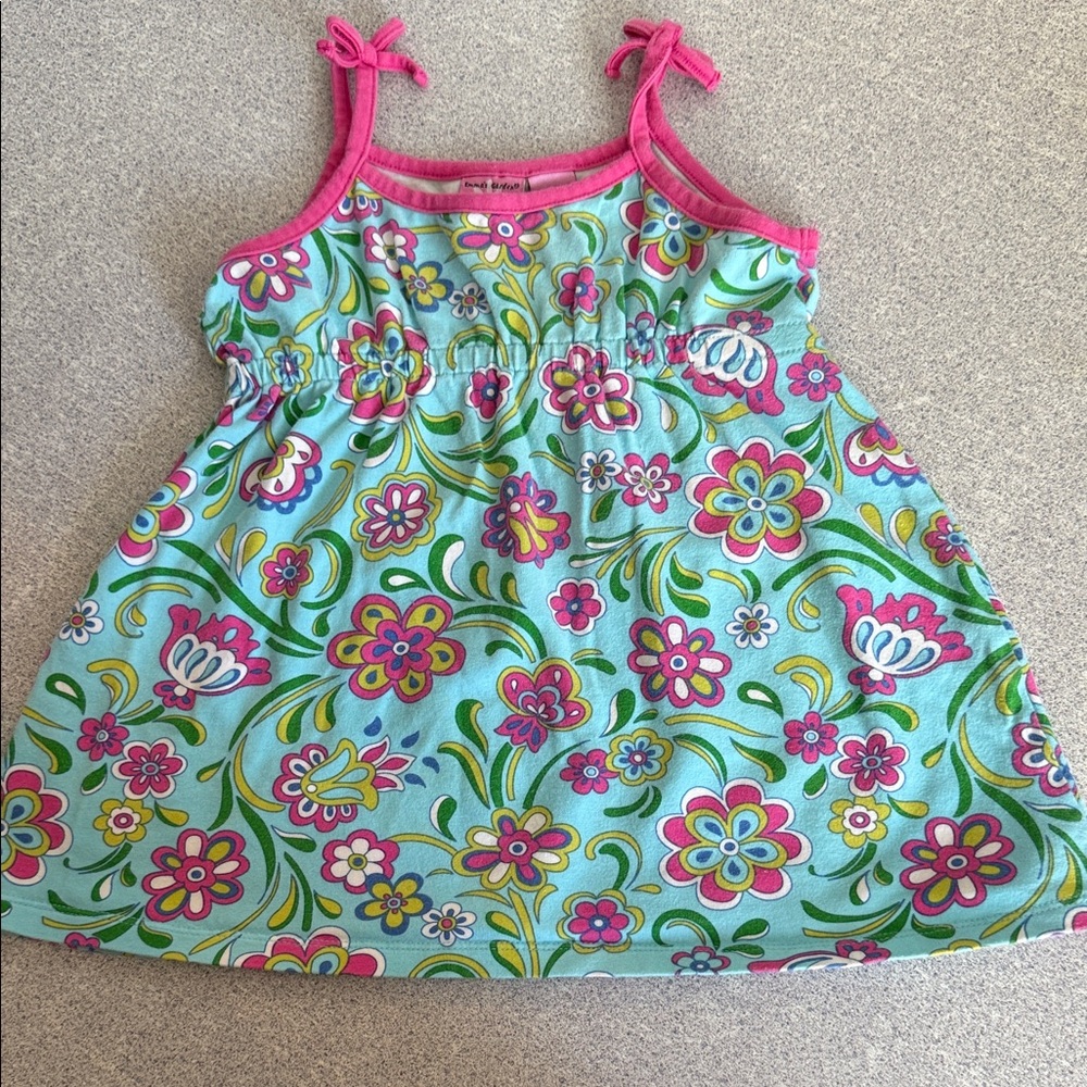 Colorful Floral Kids Tank Top